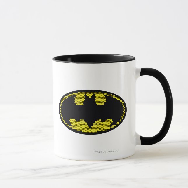 Lite-Brite Bat Emblem Tasse (Rechts)
