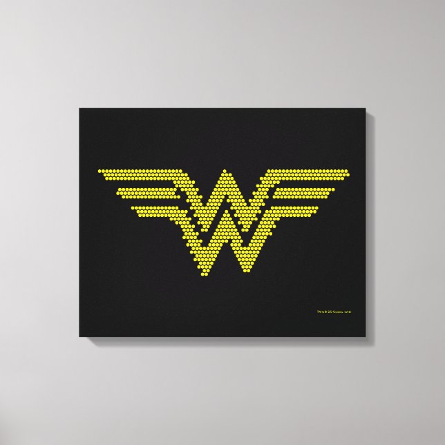 Lite-Brite WW Symbol Leinwanddruck (Vorderseite)