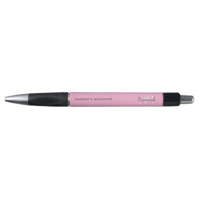 Lite Pink Glitzer Beauty Salon Kugelschreiber (Vorderseite)