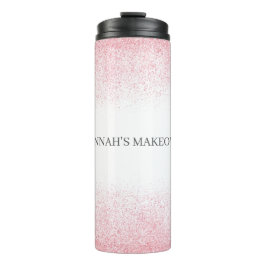 Lite Pink Glitzer Beauty Salon Thermosbecher