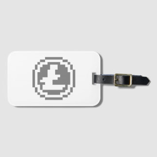 Litecoin LTC 8-Bit-Logo | Gepäckanhänger