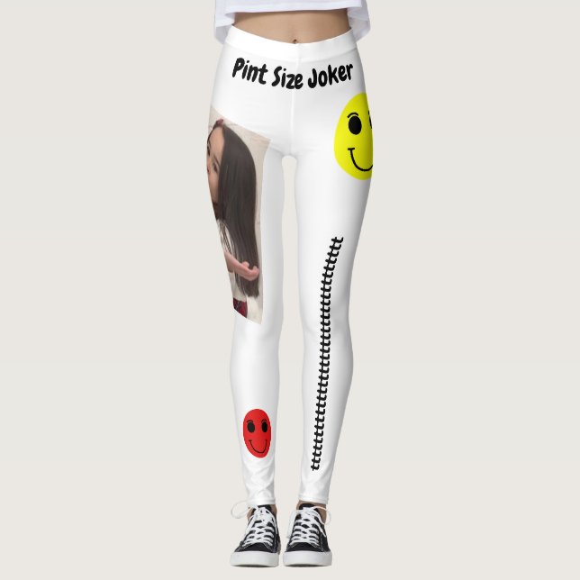 Liter-Größen-Joker: Französischer Pudel spricht Leggings (Vorderseite)
