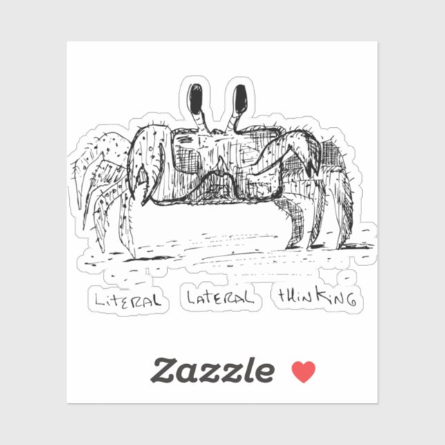Literal Lateral Thinking Aufkleber (Blatt)