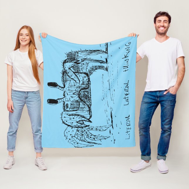 Literal Lateral Thinking Fleecedecke (Beispiel)