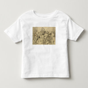 Literarische Charaktere zusammengebaut um das Kleinkind T-shirt