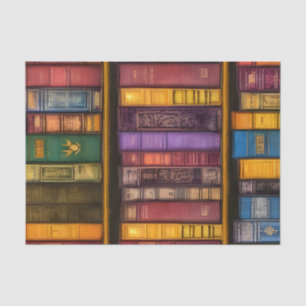 Literarische Schätze - Klassische Alte Bücher Seidenpapier