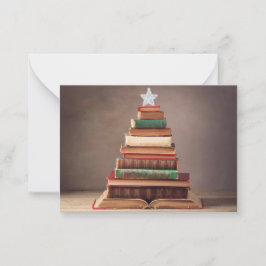 Literarische Weihnachtsbaume Mitteilungskarte