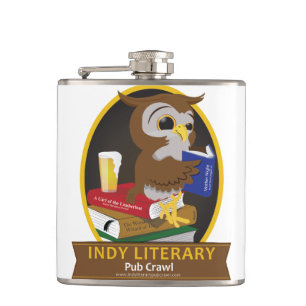 Literarischer Kneipentour Indianapolis - Flasche Flachmann
