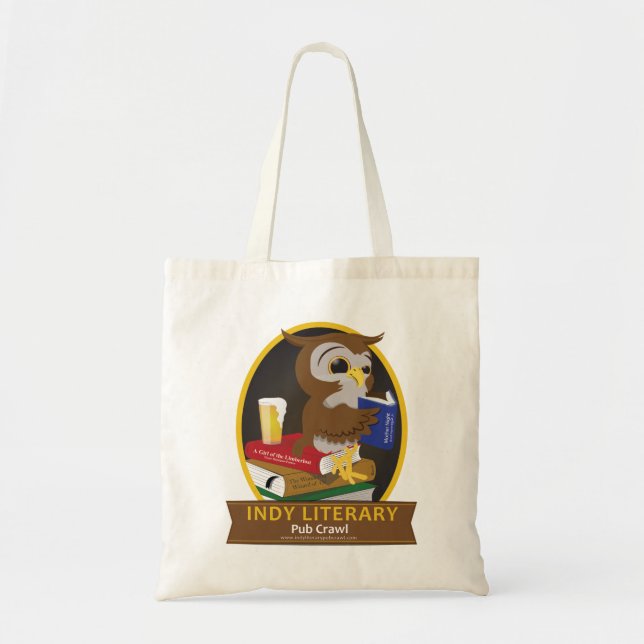 Literarischer Kneipentour Indianapolis - Taschen! Tragetasche (Vorne)