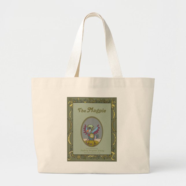 Literary Merch Tote Bag 'The Magpie' Jumbo Stoffbeutel (Vorne)