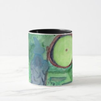 Literatur inspirierte grüne Watercolor-Tasse Tasse