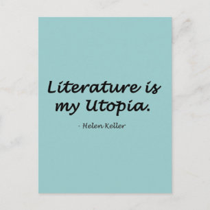 Literatur ist meine Utopie Postkarte