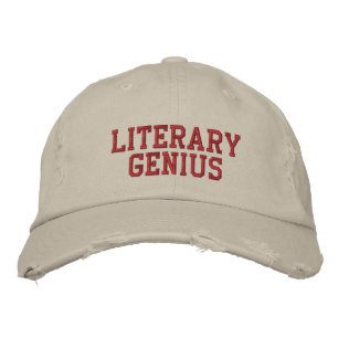 Literaturgenie Bestickte Kappe