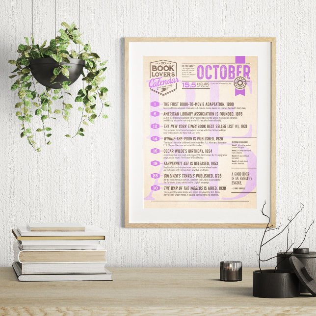 Literaturkalender Oktober Poster (Von Creator hochgeladen)