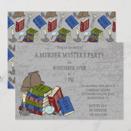 Literaturmörderin Mystery Dinner Party Einladung