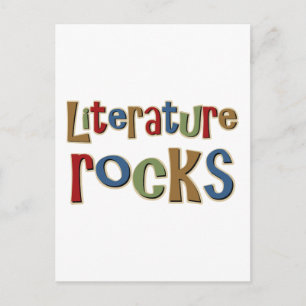 Literaturrocks Postkarte