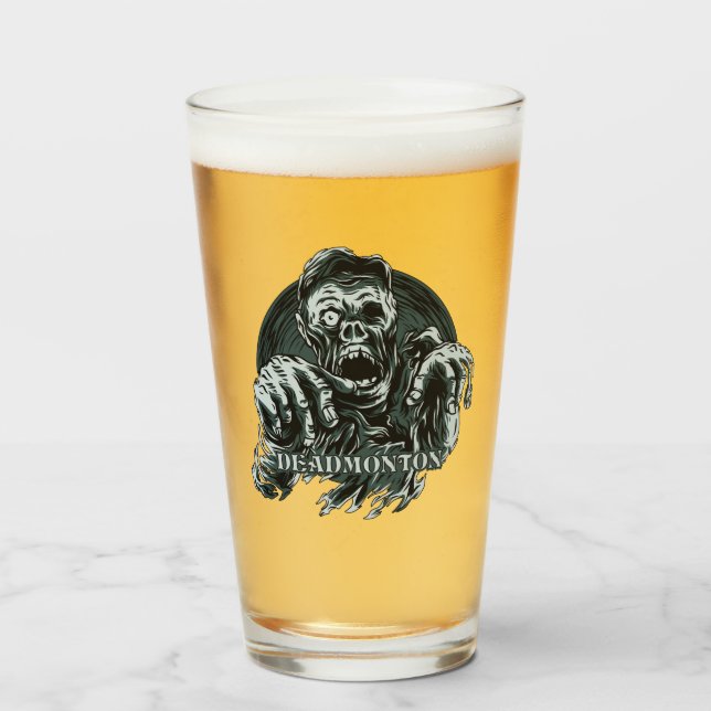 Literglas des individuellen Namens DEADMONTON Glas (Vorne (Gefüllt))
