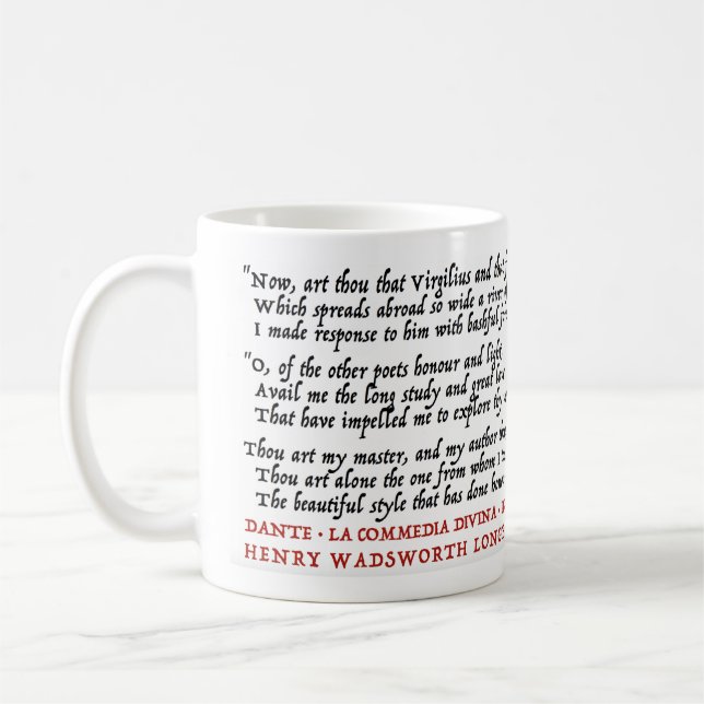 LitGeek Dante Longfellow - Tasse (Links)