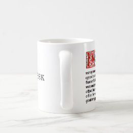 Litgeek-Tasse "Hwaet altes Englisch" Beowulf. Kaffeetasse