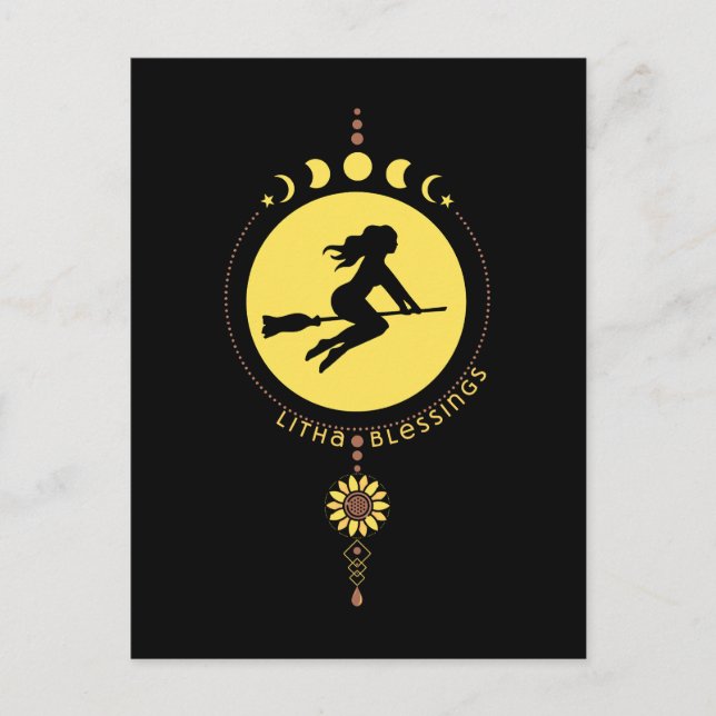 Litha Blessings Postkarte (Vorderseite)