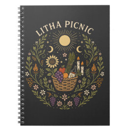 Litha Picnic Summer Solstice Celestial Art Notizblock