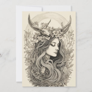 Litha Radiance - Carte de vacances Nordic Retro Pa