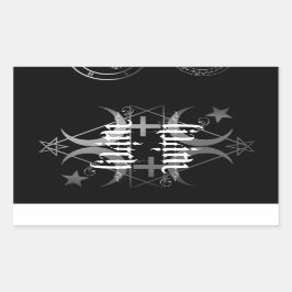 lithaltige, schwarz-weiße Aufkleber