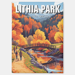 Lithia Park Ashland Oregon Reise-Postkarte Magnet