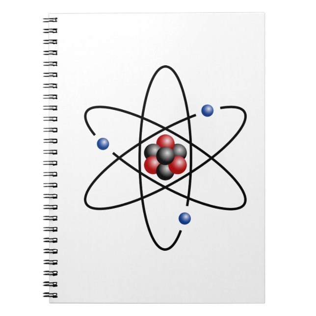 Lithium-Atom-chemisches Element Li Atomnummer 3 Notizblock (Vorderseite)