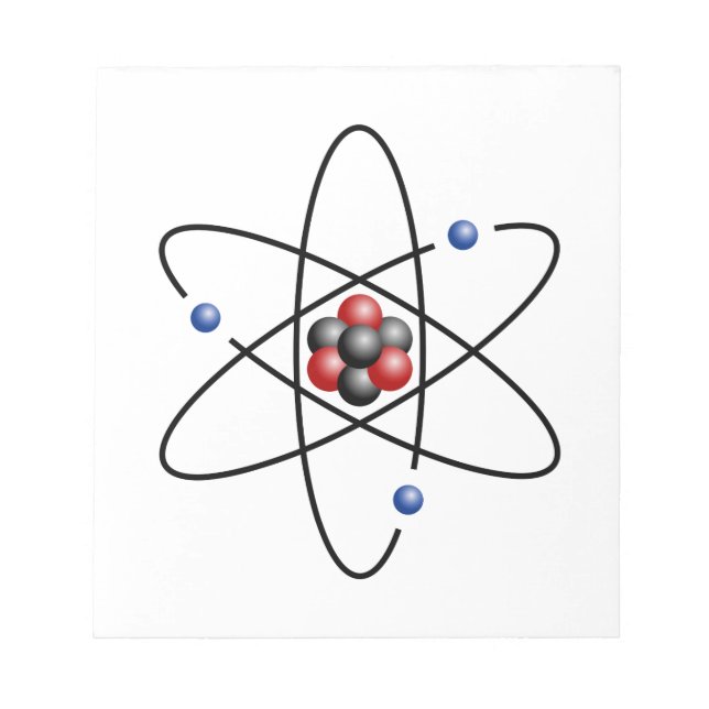 Lithium-Atom-chemisches Element Li Atomnummer 3 Notizblock (Vorderseite)