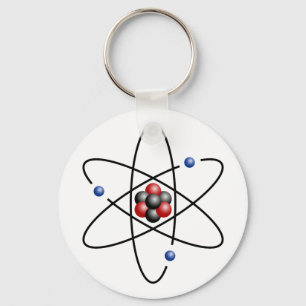 Lithium-Atom-chemisches Element Ordnungszahl 3 Lis Schlüsselanhänger