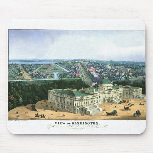 Lithographie der Farbe1852 - Ansicht von Mousepad (Vorne)