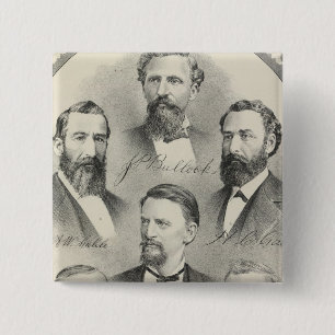 Lithographische Portraits von Yolo Landkreis Button