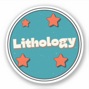 Lithologie Aufkleber