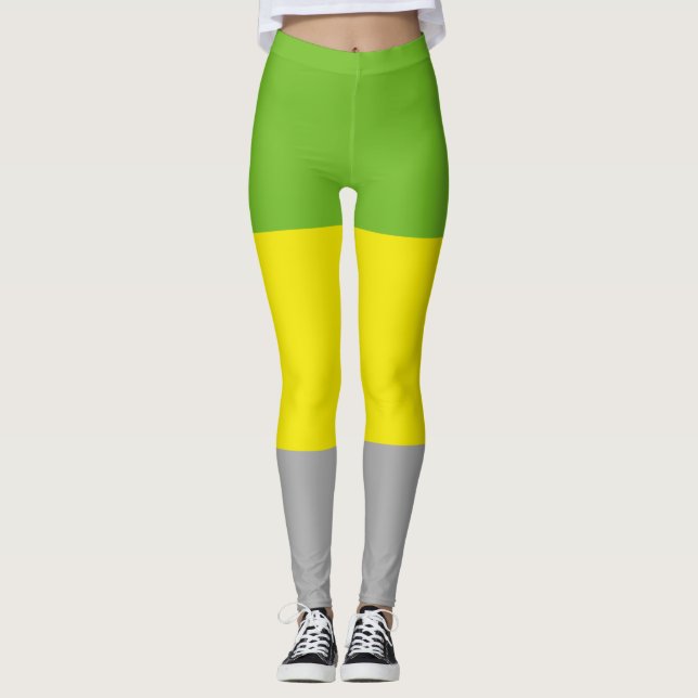 Lithromantische Stolperflagge Leggings (Vorderseite)