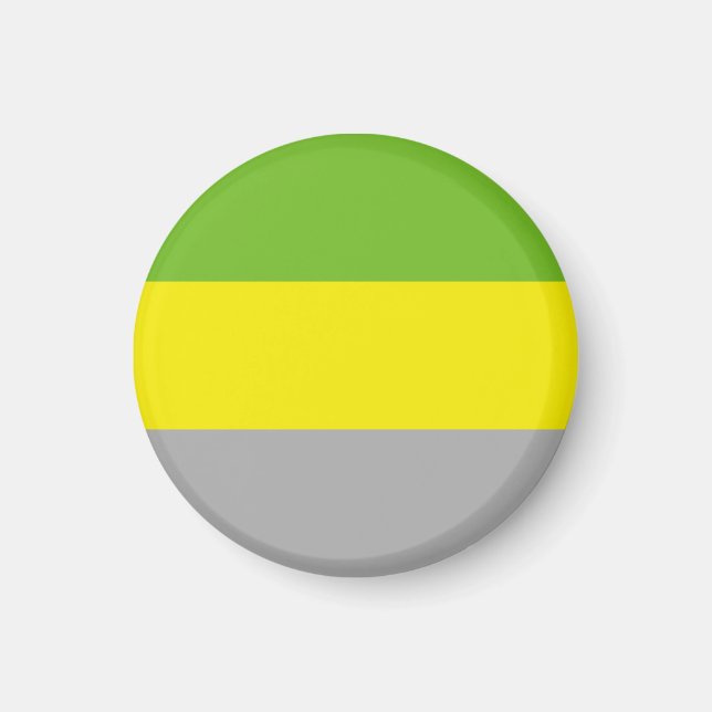 Lithromantische Stolperflagge Magnet (Vorne)