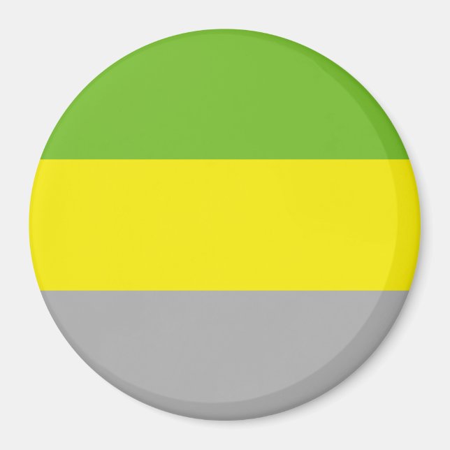 Lithromantische Stolperflagge Magnet (Vorne)