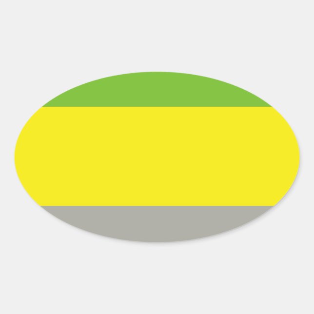 LITHROMANTISCHER STOLZ OVALER AUFKLEBER (Vorderseite)