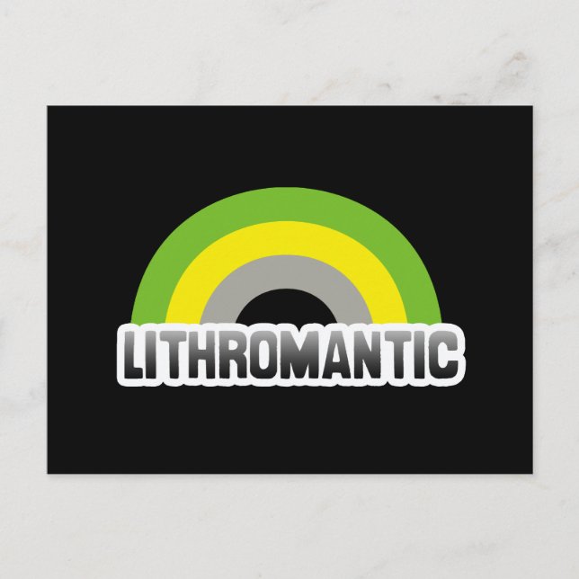 Lithromantischer Stolz Postkarte (Vorderseite)