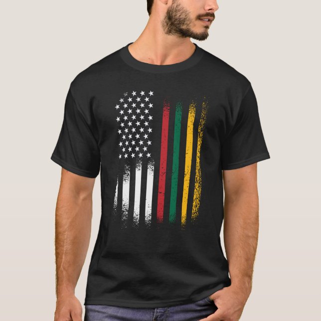 Lithuania American Heritage Month Lithuania Patrio T-Shirt (Vorderseite)
