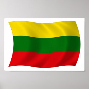 Lithuania Flag Poster Print