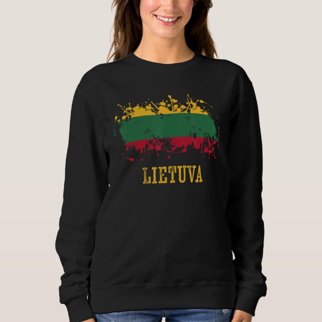 Lithuanian enthusiasts for Lietuva and Lithuania Sweatshirt (Vorderseite)