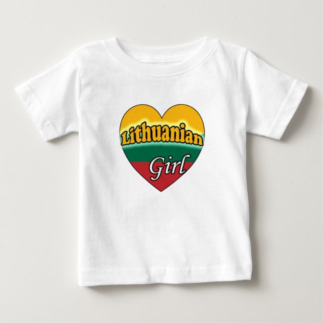 Lithuanian Girl Baby T-shirt (Vorderseite)