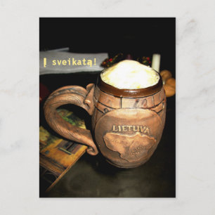 Lithuanian i Sveikata (Cheers) Postcard Postkarte