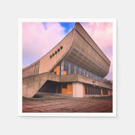 Lithuanian Soviet Architecture - Vilnius Palace Serviette