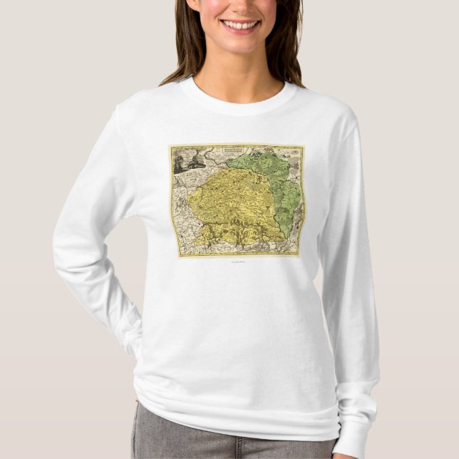 LithuaniaPanoramic MapLithuania T-Shirt (Vorderseite)