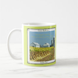 Lititz PA. Zurückgekommen! Landkreis-Bauernhof. Tasse