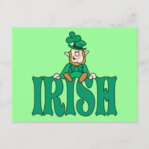 Litle Irish Leprechaun Postkarte