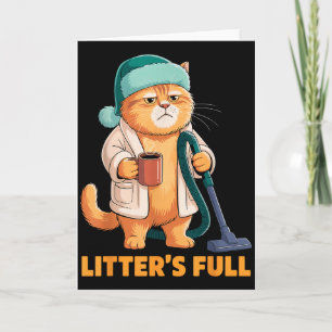 Litter’s Full Cat Parodie-Shirt _1 Karte