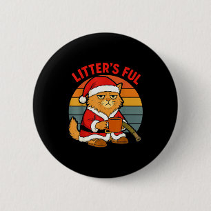 Litter’s Full Cat Weihnachtskostüm Müdes Litter’s Button
